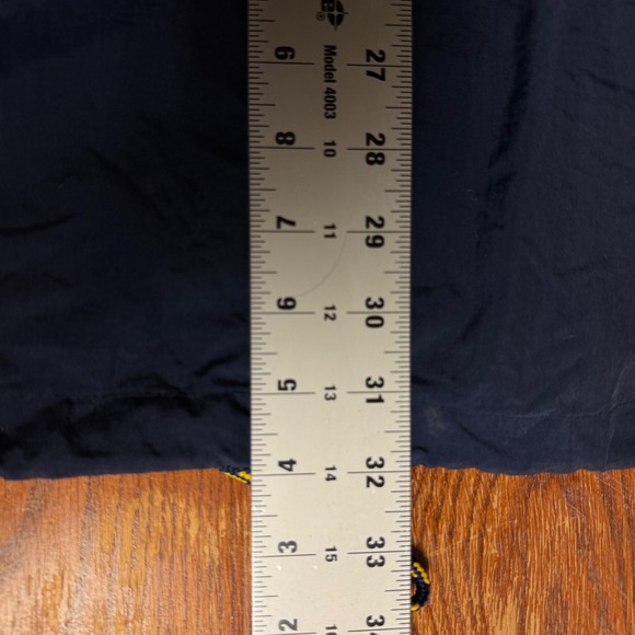 The Game Notre Dame Fighting Irish Quarter Zip Pullover Jacket Navy Yellow Large - Picture 7 of 9